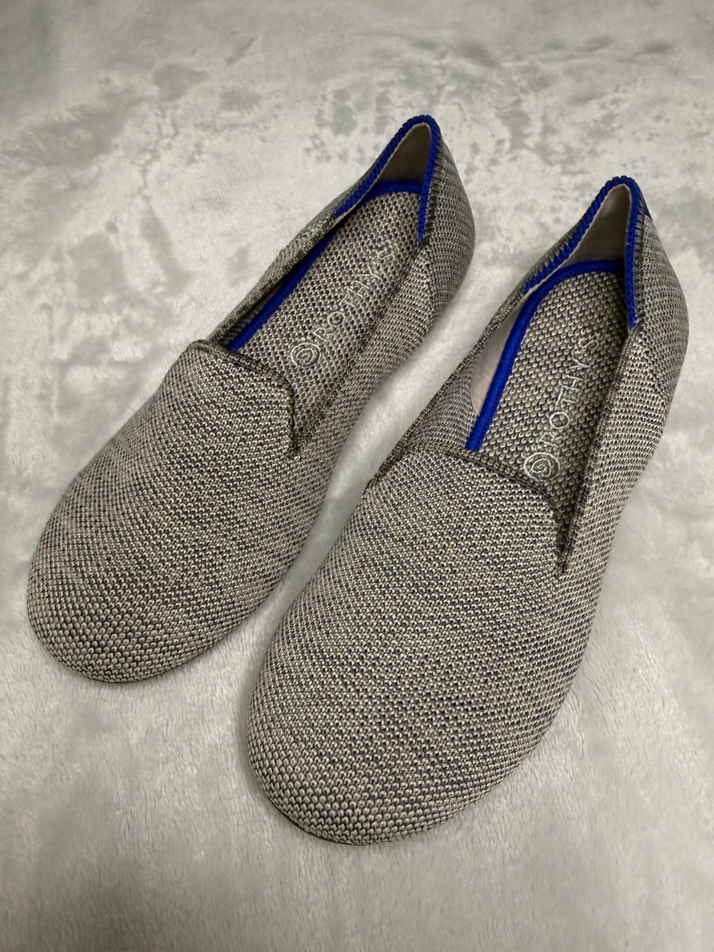 Rothy’s Girls The Loafer in Grey Sz 1